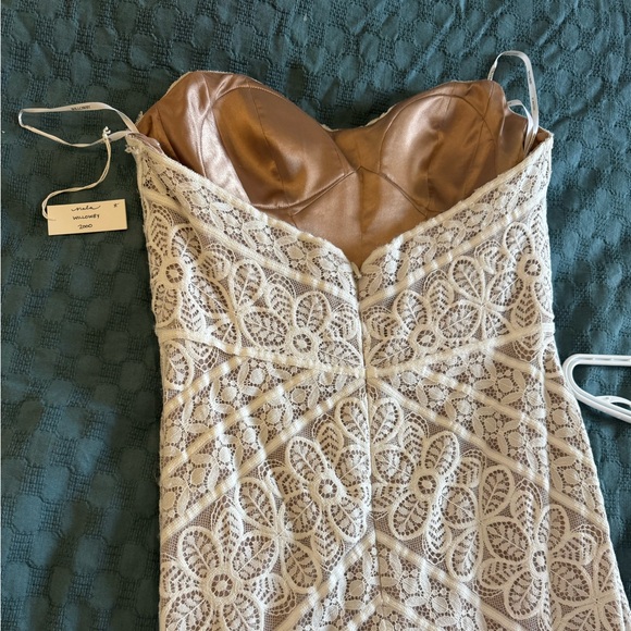 Strapless Lace Wedding Dress - Picture 3 of 6